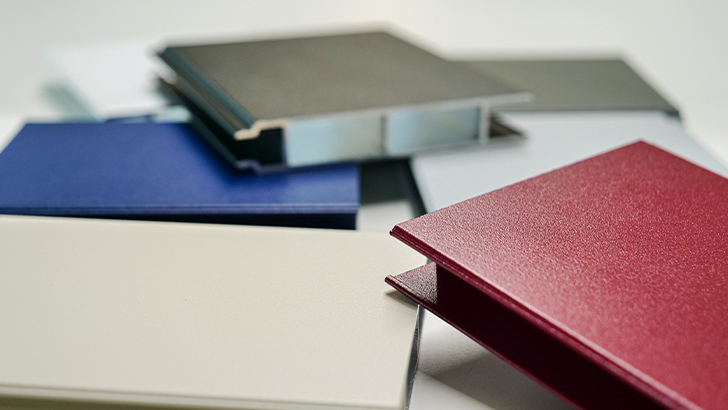 Verniciatura texture per alluminio.