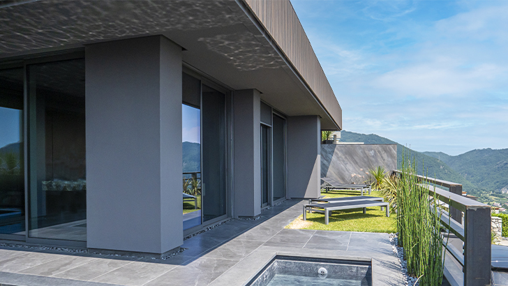 Serramenti in alluminio per una casa ecosostenibile.